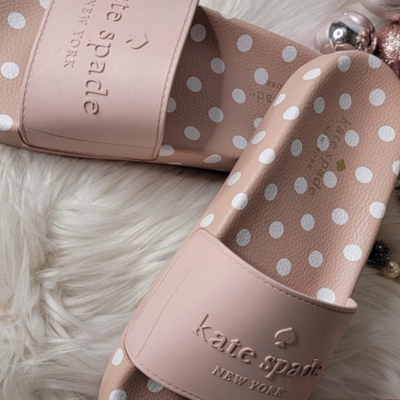 Kate Spade Women's Slides Size:6b DUSTY PINK new - Picture 3 of 6